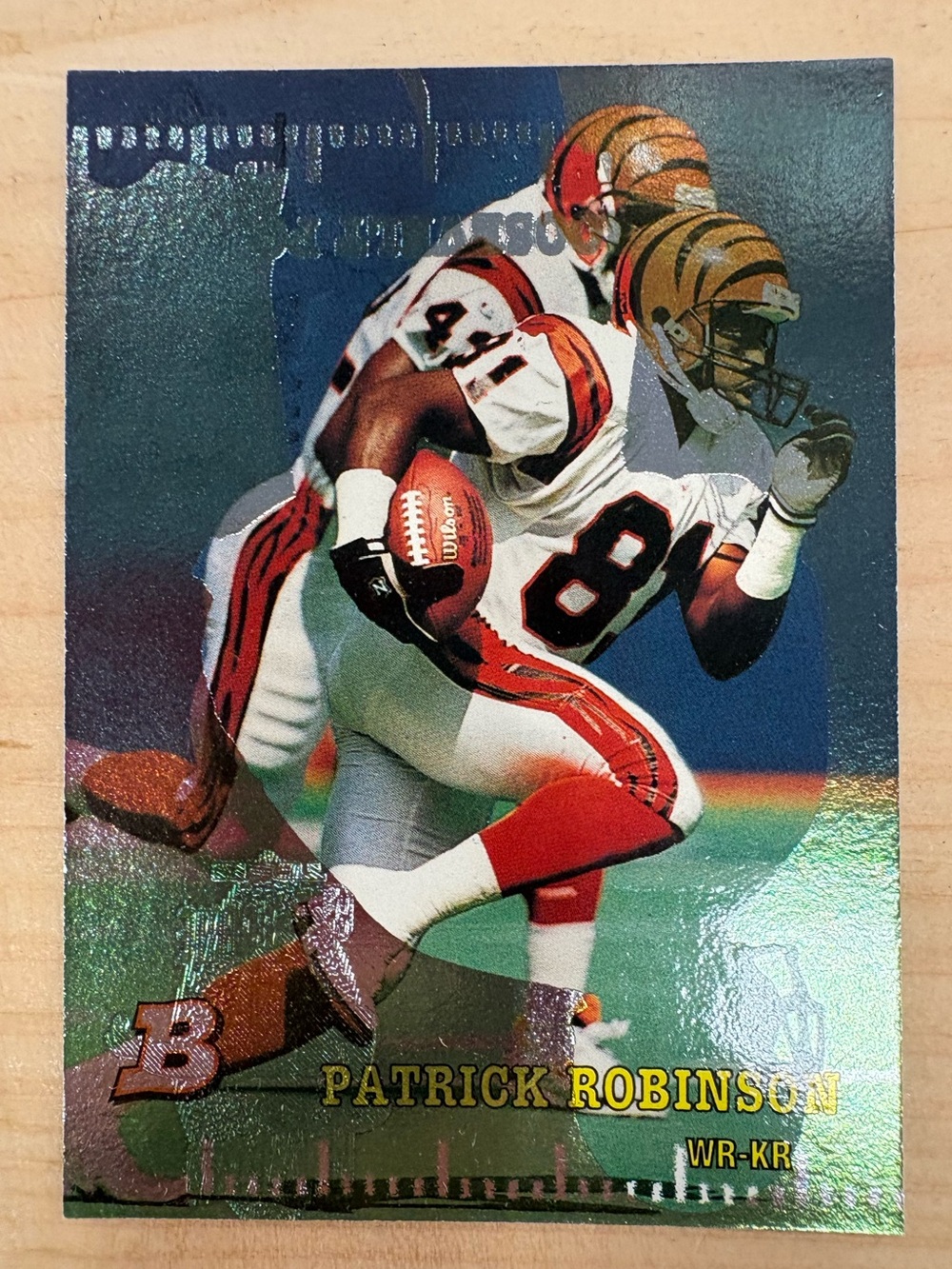1994 Bowman “3 ERROR” Football Card 1/1 
DOUBLE STAMPED SHADOW/TWO PLAYERS/WRONG